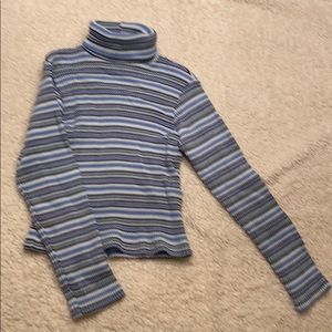 Girls blue straight turtleneck - size small